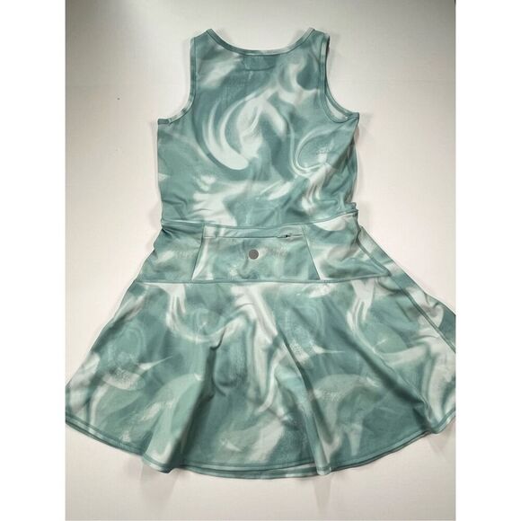 Threads 4 Thought Green Swirl 1/4 Zip Activewear Dress Skort Shorts Size Large - Picture 6 of 10